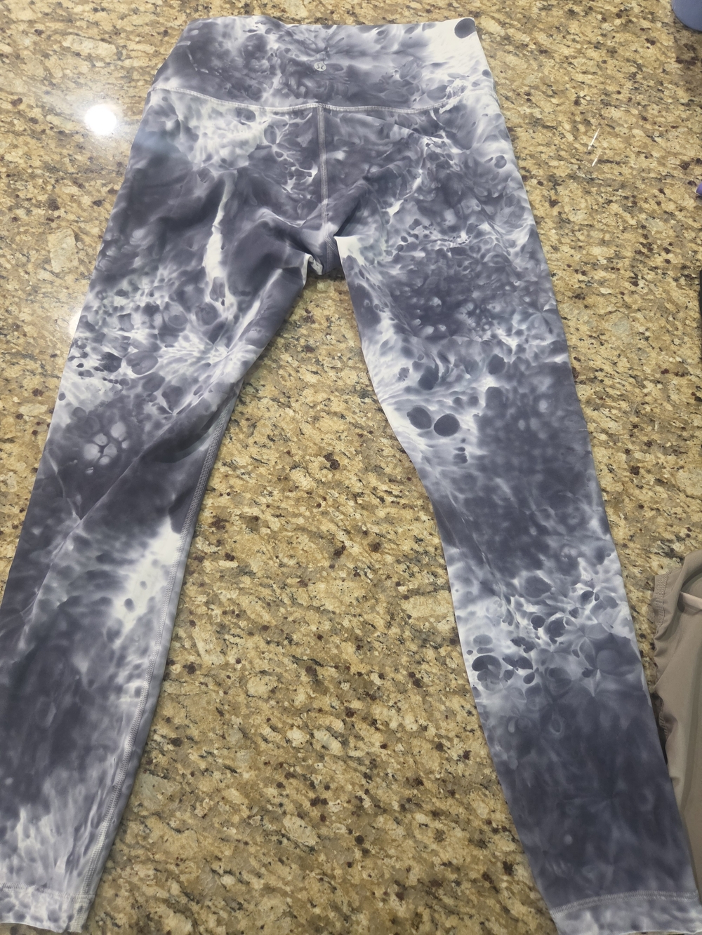 lululemon athletica Gray Ice Dye Tie-Dye Leggings